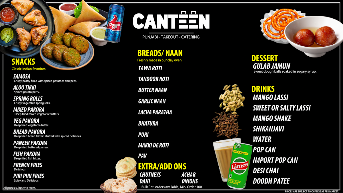 Menu Canteen - Punjabi Restaurant-1