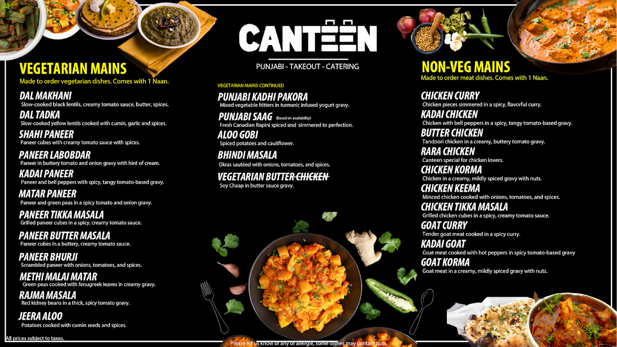 Menu Canteen - Punjabi Restaurant-3